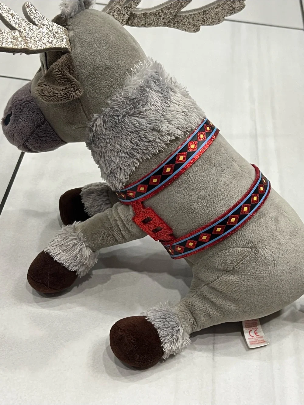 TY Sparkle Disney Frozen SVEN the Reindeer Gray Soft Beanie Baby 9” 2019
